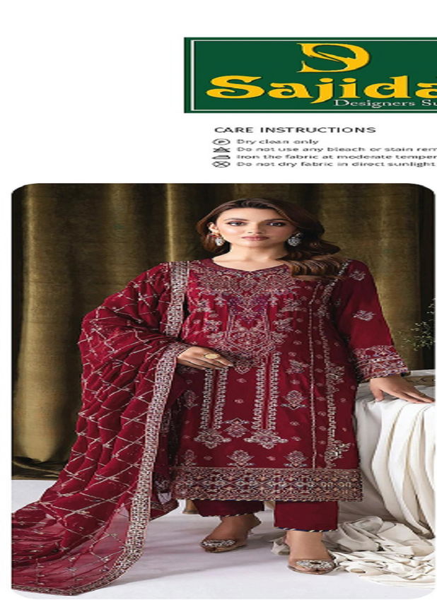  Alaya Vol  by Sajida  1 Georgette Pakistani Salwar Kameez Collection